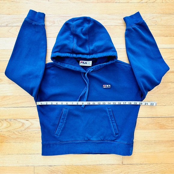 Fila Women’s hooded sweatshirt navy blue size XS - Picture 2 of 6